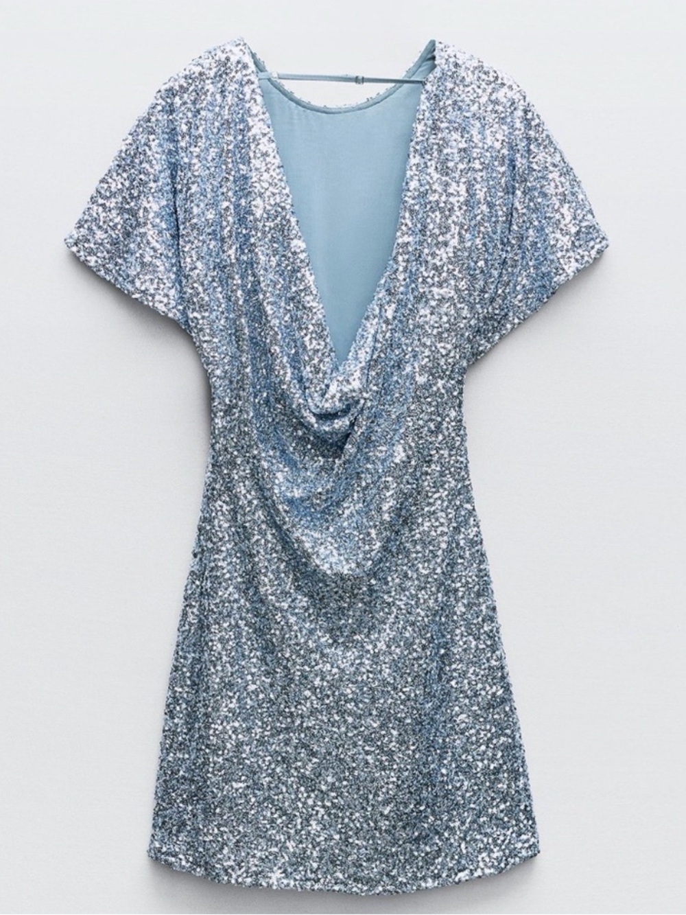 Zara Silver Sequin Mini Dress